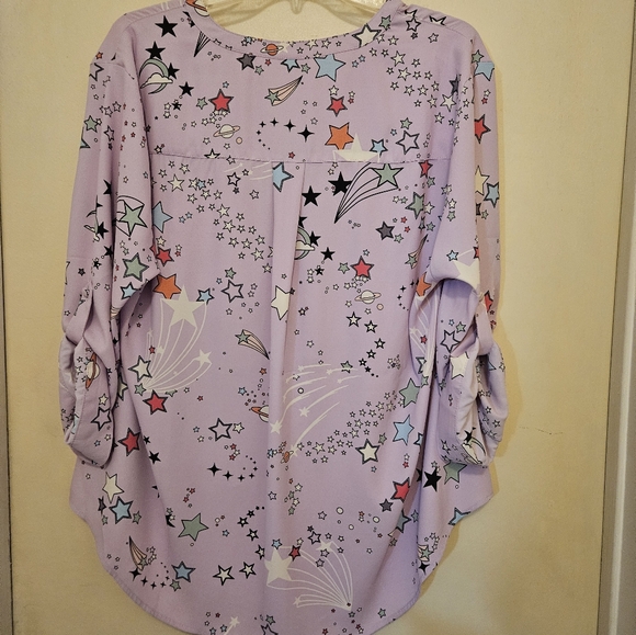 NWT Galaxy chiffon blouse - Picture 3 of 3